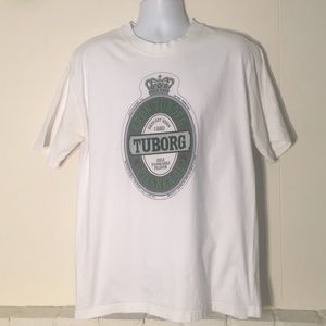 TUBURG BEER T-SHIRT WHITE XXL